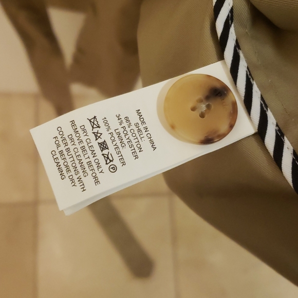 NWT Kate spade ruffle trim trench coat - Picture 13 of 16